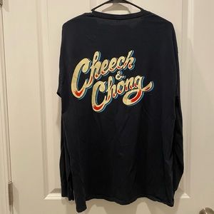 Cheech & Chong Black Long Sleeve T- Shirt